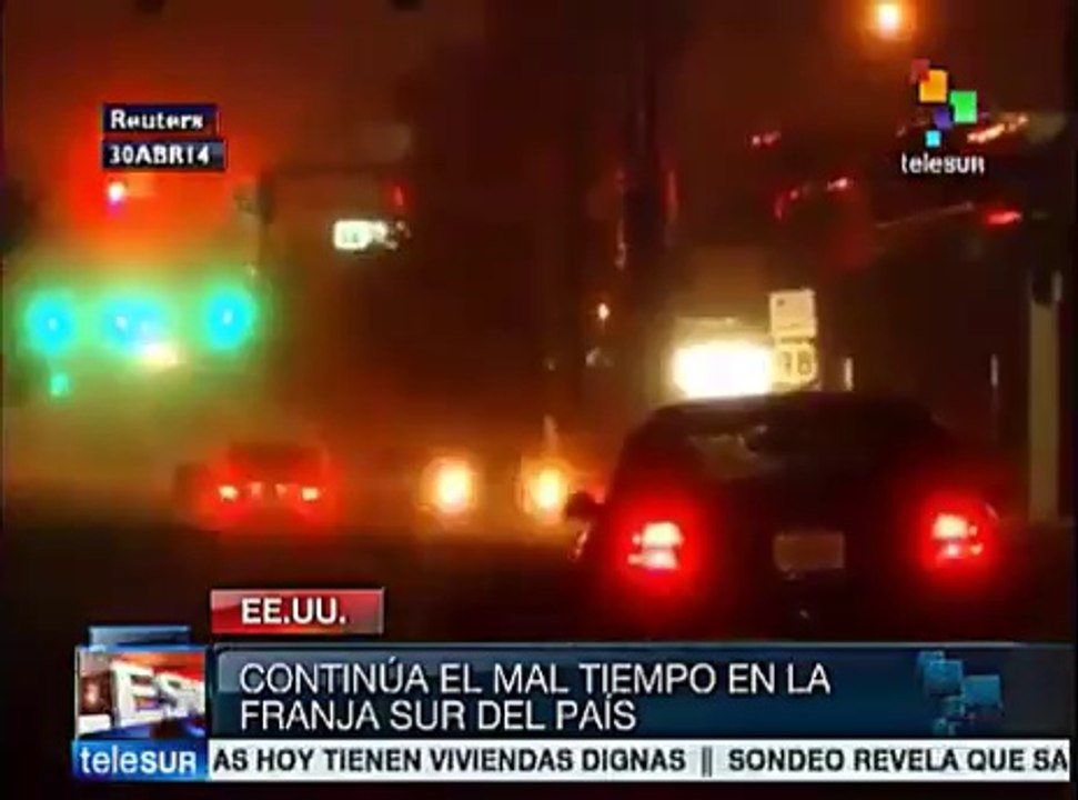 Fuertes lluvias provocan inundaciones al sureste de EE.UU.
