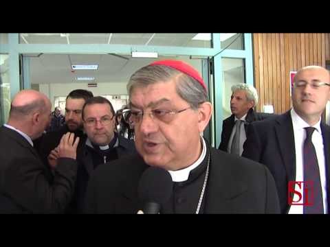 Napoli - La Messa del Primo maggio di Sepe all'INPS (30.04.14)