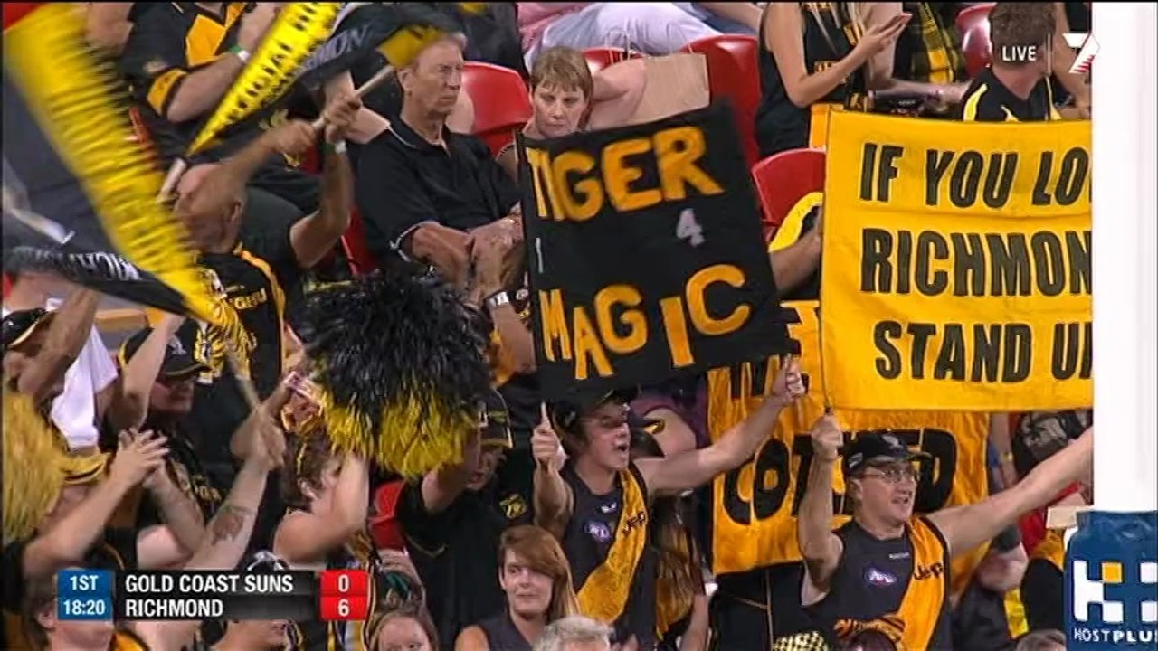 AFL 2014 Round 1 - Gold Coast v Richmond 1st Quarter x264
