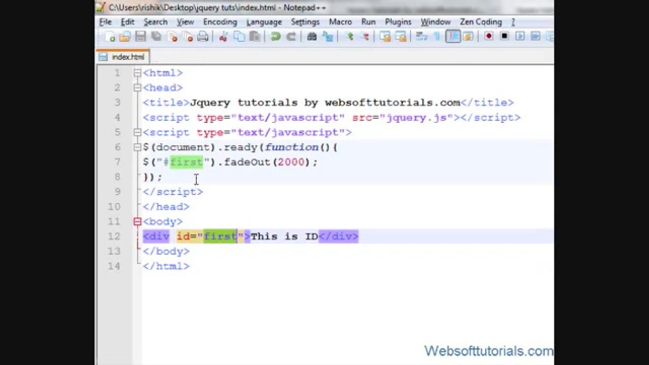 jquery tutorials in hindi _ urdu - 6 - Introduction to jquery selectors