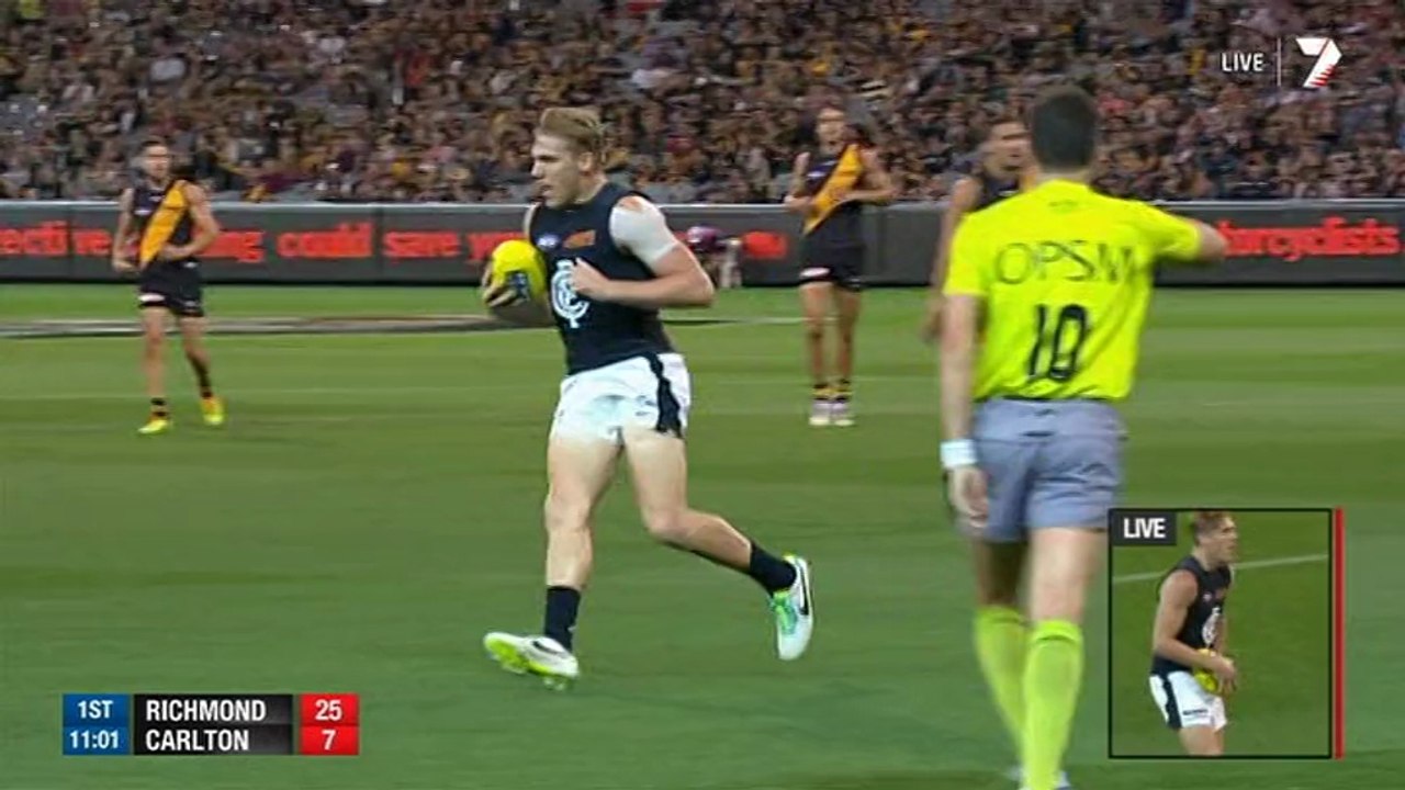AFL 2014 Round 2 - Richmond v Carlton 1st Quarter x264