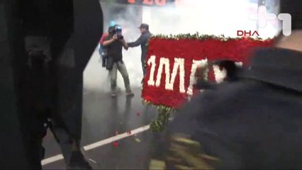 DİSK kortejine polis müdahalesi