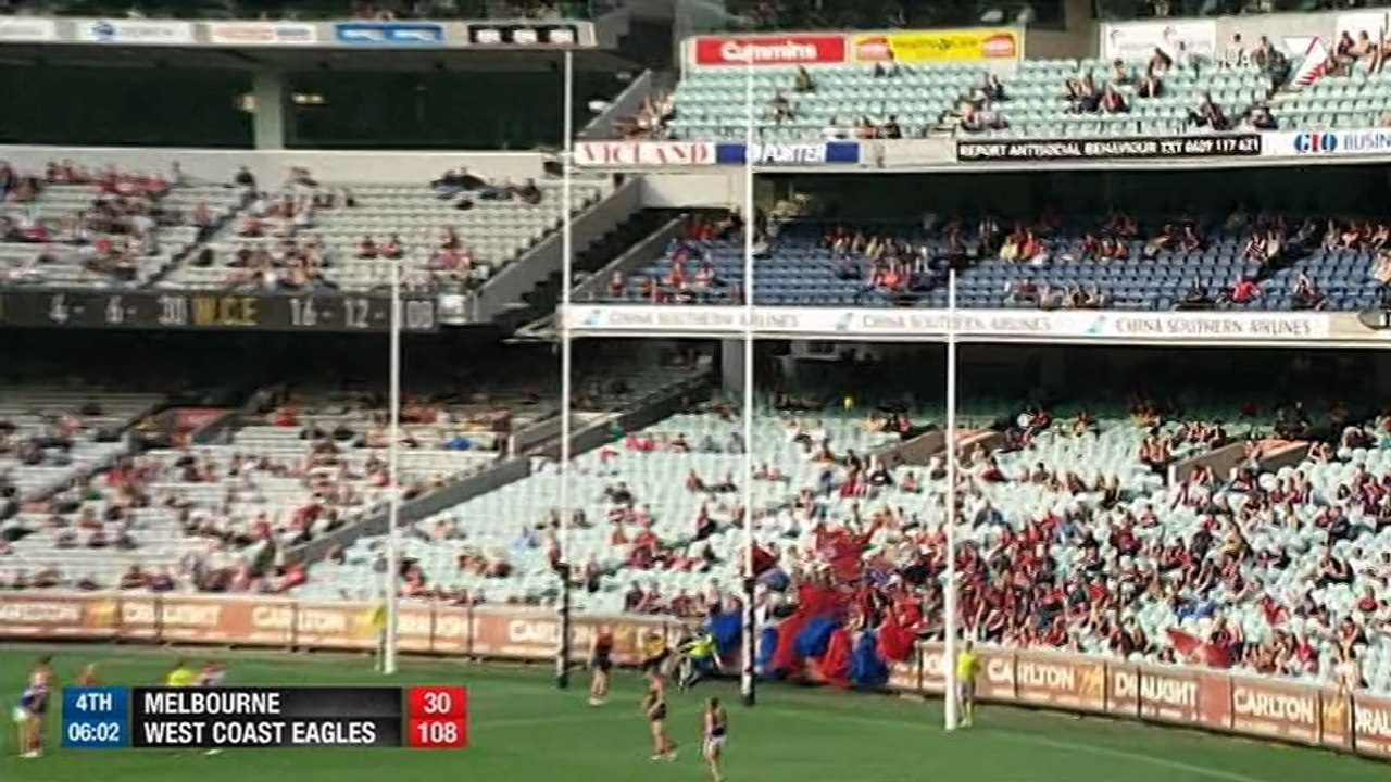 AFL 2014 Round 2 - Melbourne v West Coast 4th Qtr x264