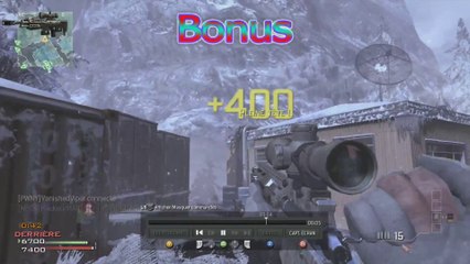 Kill au couteau de lancer + bonus sniper Mw3