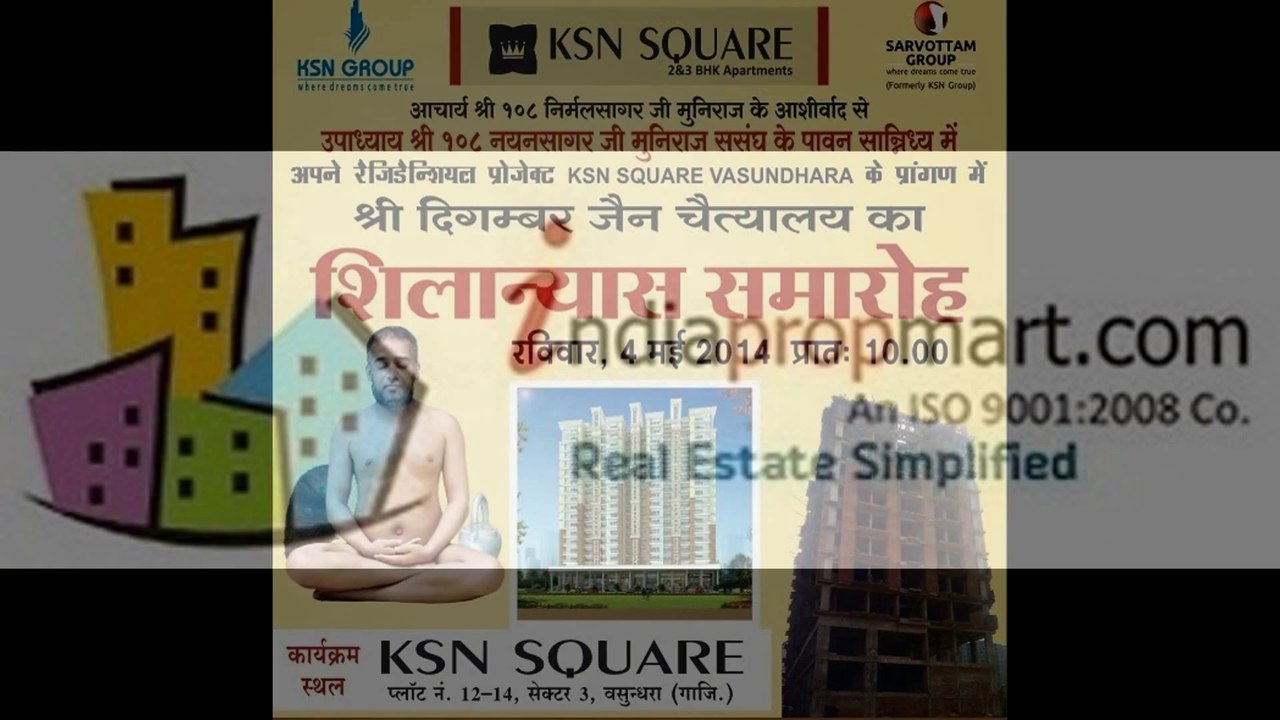 Book KSN Square-8800890305/06 Property @ Vasundhara