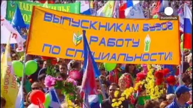 Mosca: i sindacati russi in piazza per I Maggio. Non accadeva dai tempi dell'URSS