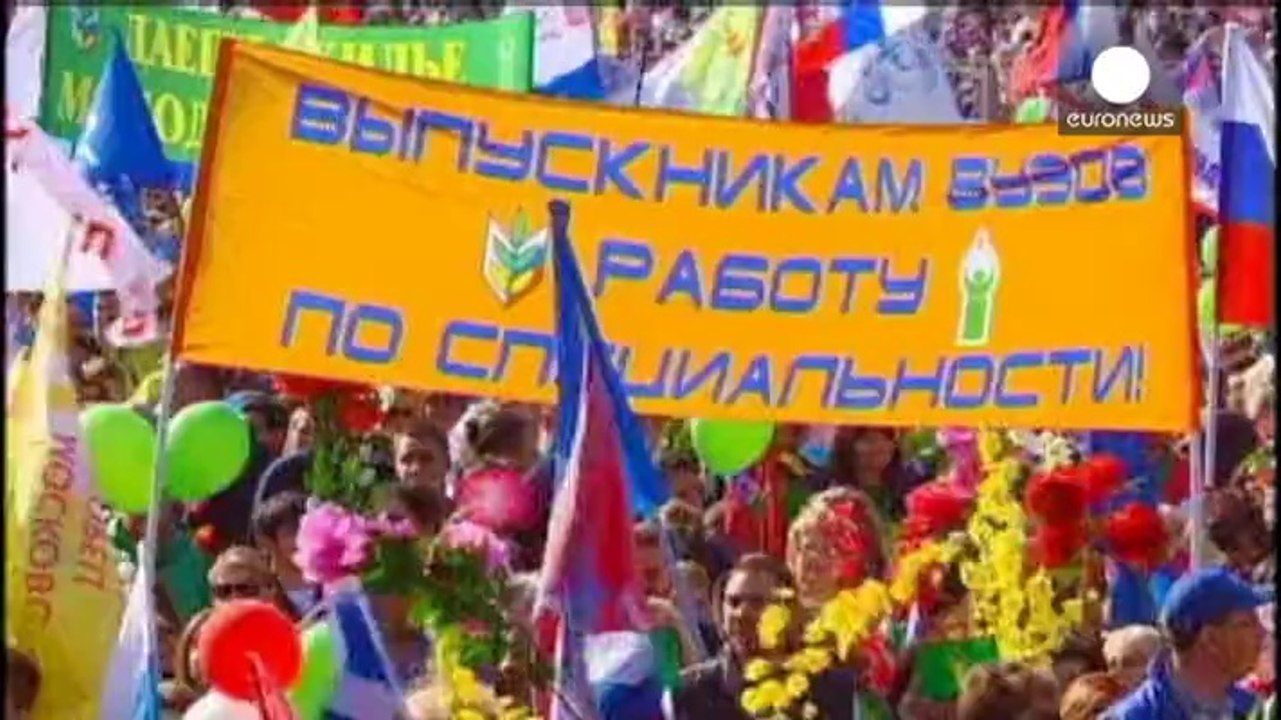 Mosca: i sindacati russi in piazza per I Maggio. Non accadeva dai tempi dell'URSS