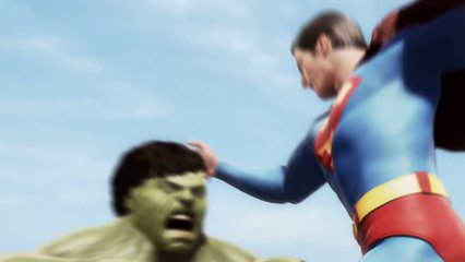 Superman vs Hulk - Dövüş sahnesi bölüm 1