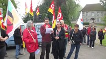 Manifestation du 1er mai 2014 à Dole Le discours du secrétaire général de l'UL CGT.