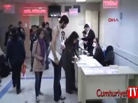 Olaylarda yaralananlar hastanelere akın etti