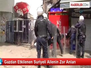 Gazdan Etkilenen Suriyeli Ailenin Zor Anları