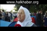 Yaşlı teyze yeşil alanların katledilmesine tepki gösteriyor - www.halkhaber.org