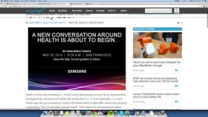 Samsung NEW Health Event May 28 Before iOS 8 Beta Launch!