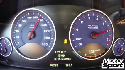 1000 m départ arrêté en Alpina B3 Biturbo