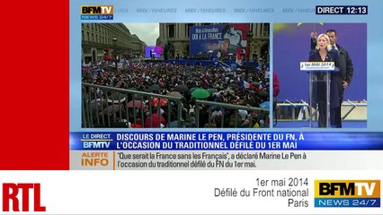 VIDÉO - 1er mai : Europe et Femen lors du défilé FN à Paris