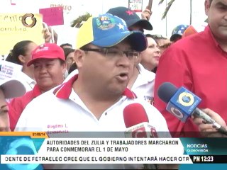 Скачать видео: Trabajadores oficialistas marcharon en Zulia con Arias Cárdenas