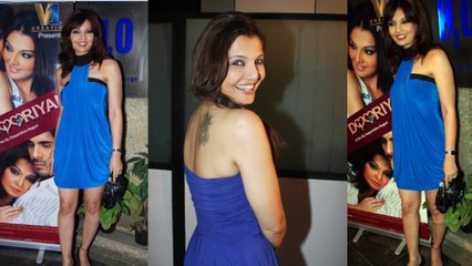 Bollywood Girl Deepshikha looks Hot In Blue Dress & Ashish Roy on Yeh Dooriyan' Movie Launch
