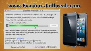 Comment faire pour iOS 7.1 jailbreak untethered de fraude 1.0.8 , installez en pleine iPhone Untethered 5 , 5S, 5c et iPad 3