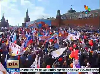 Millones de rusos celebran Día del trabajo por primera vez desde 1991