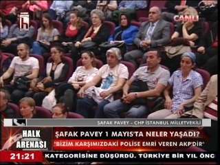 şafak pavey 1 mayıs'ta yaşadıklarını anlatıyor halk tv 01.05.2014