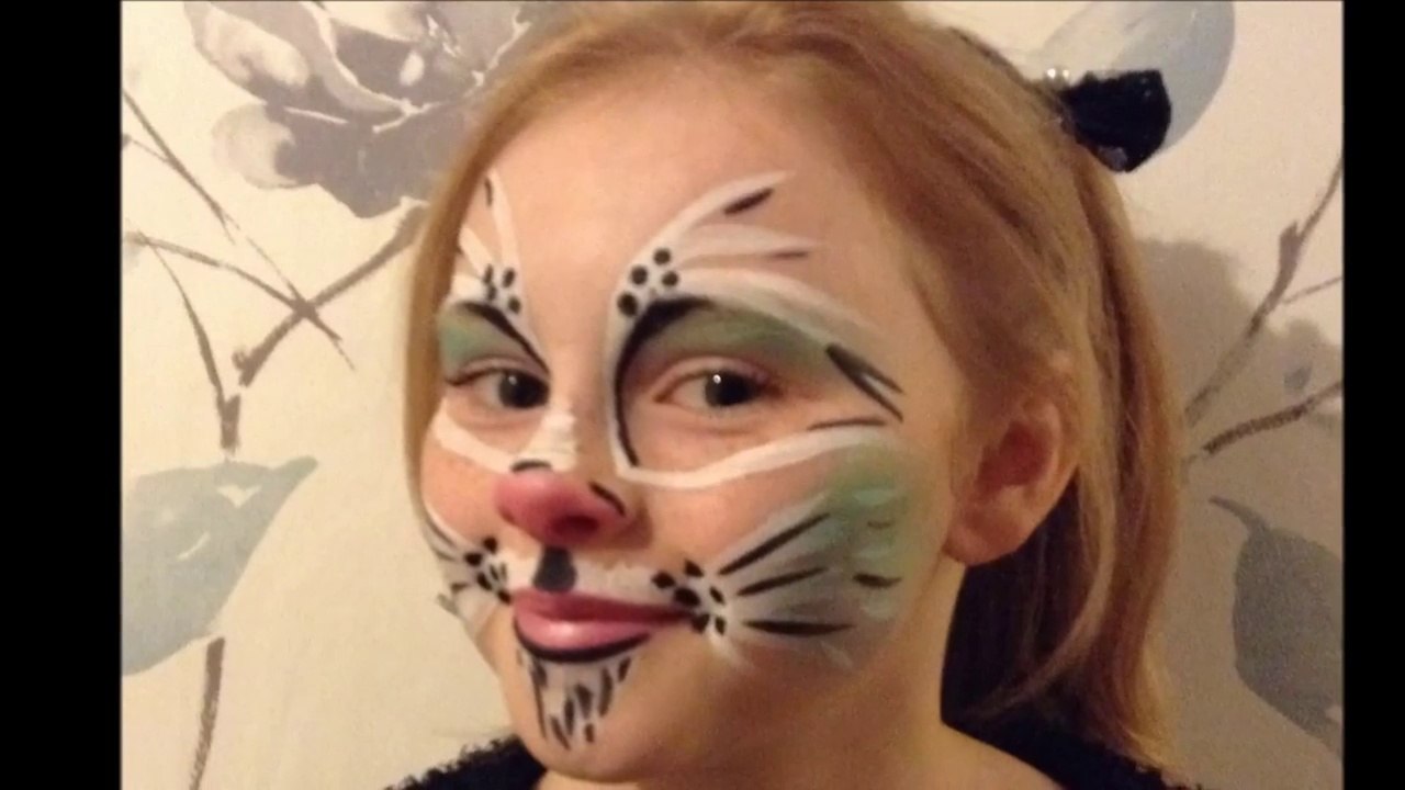 Easy Cat Face Paint _ Make-Up Tutorial Design - Easy Guide - Children'S  Face Painting Tutorial - Video Dailymotion