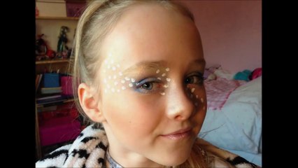 Girly Mermaid Eyes _ Make-up Tutorial Design - Easy Guide - Children's Face Painting Tutorial