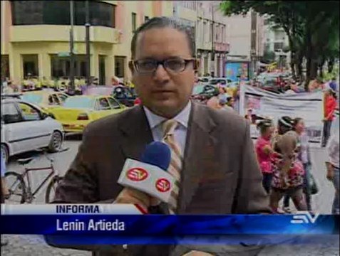 Trabajadores marcharon en Guayaquil para hacer escuchar sus reclamos