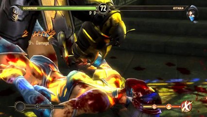 Mortal Kombat Komplete Edition. Scorpion vs Kitana