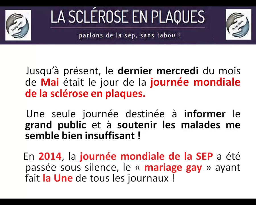 Journee mondiale de la sclérose en plaques 2014