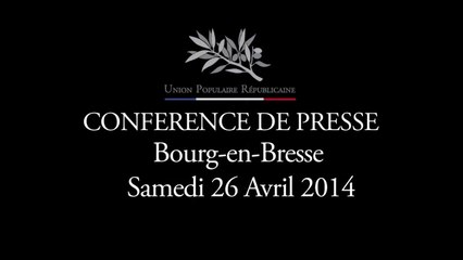 UPR Sud-Est - Conférence de presse à Bourg-en-Bresse.