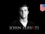 Alabama tornado kills hero swimmer John Servati as he saves girlfriend from collapsing wall