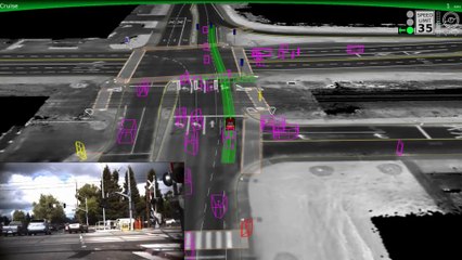 Carro sem condutor do Google na Califórnia