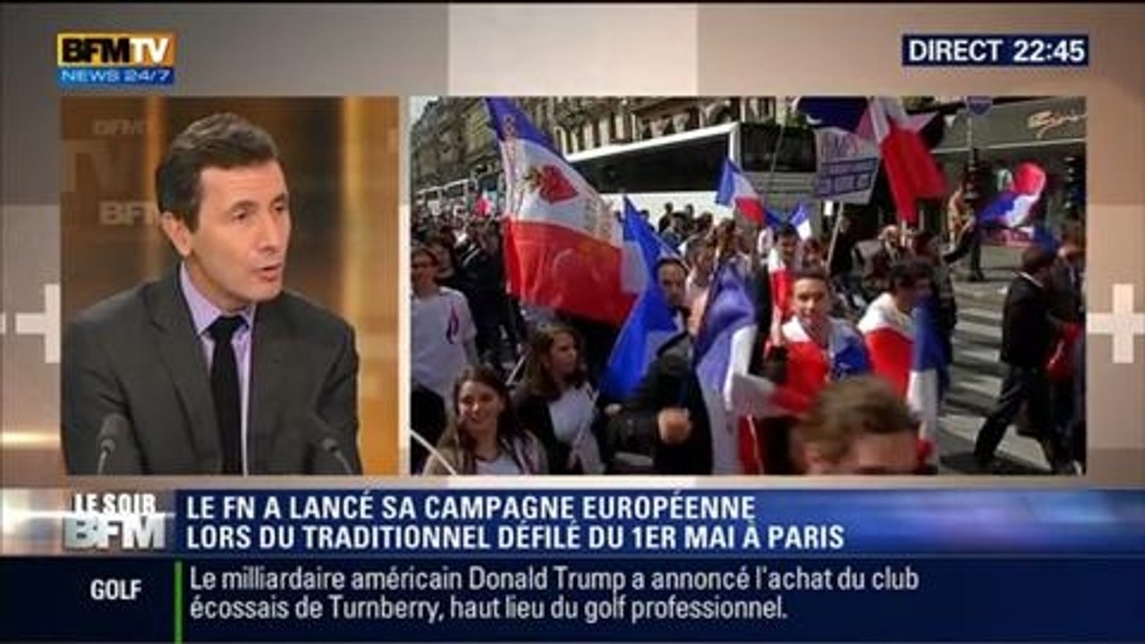 Le Soir BFM: 1er mai: le FN défile et lance sa campagne européenne - 01/05 2/5