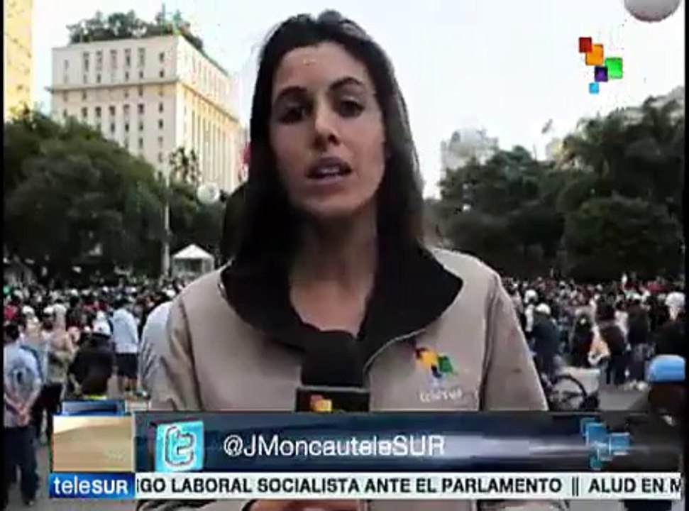 Obreros brasileños conmemoran con ambiente festivo Día del Trabajador