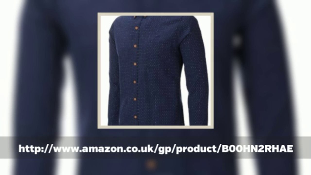 FLATSEVEN Mens Slim Fit Casual Cotton Shirts Polka Dots On Sale!