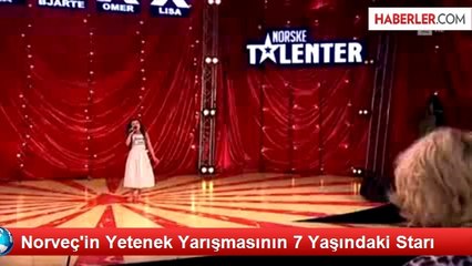 Norveç'in Yetenek Yarışmasının 7 Yaşındaki Starı