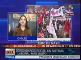 Trabajadores chilenos exigen un nuevo código laboral