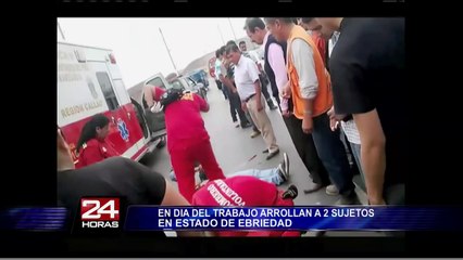 Sujetos en estado de ebriedad fueron atropellados en el Callao