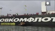 Greenpeace tries to block Russian Arctic oil delivery to Rotterdam