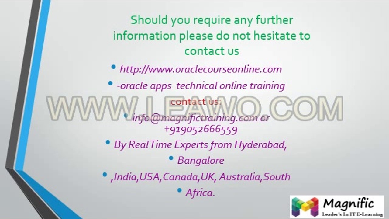 Best  Oracle Application Financial Training  with Placement