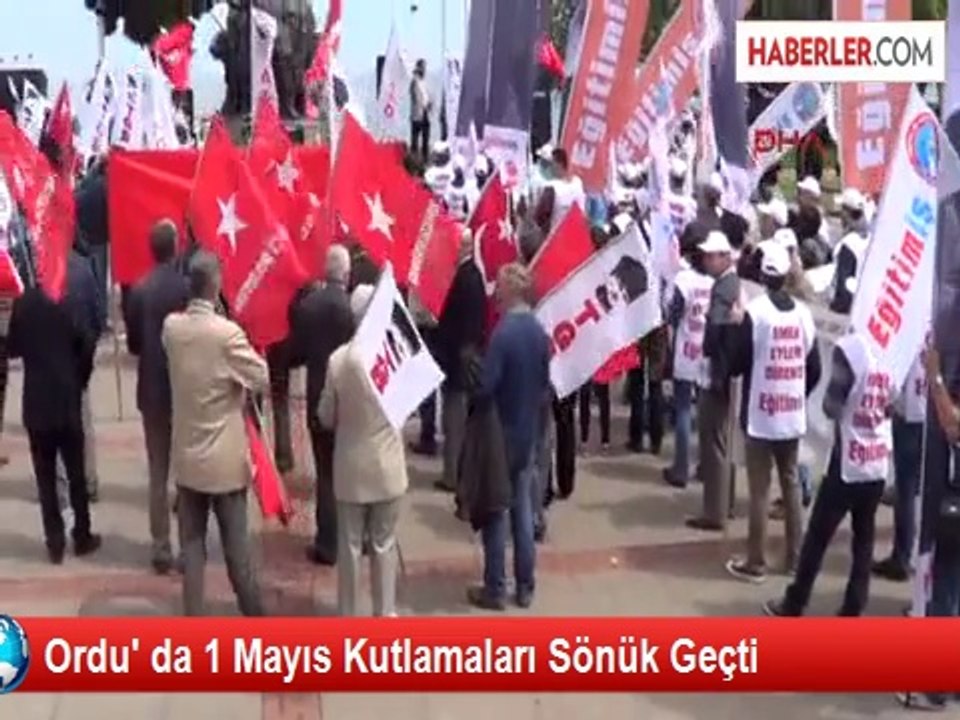 Ordu' da 1 Mayıs Kutlamaları Sönük Geçti