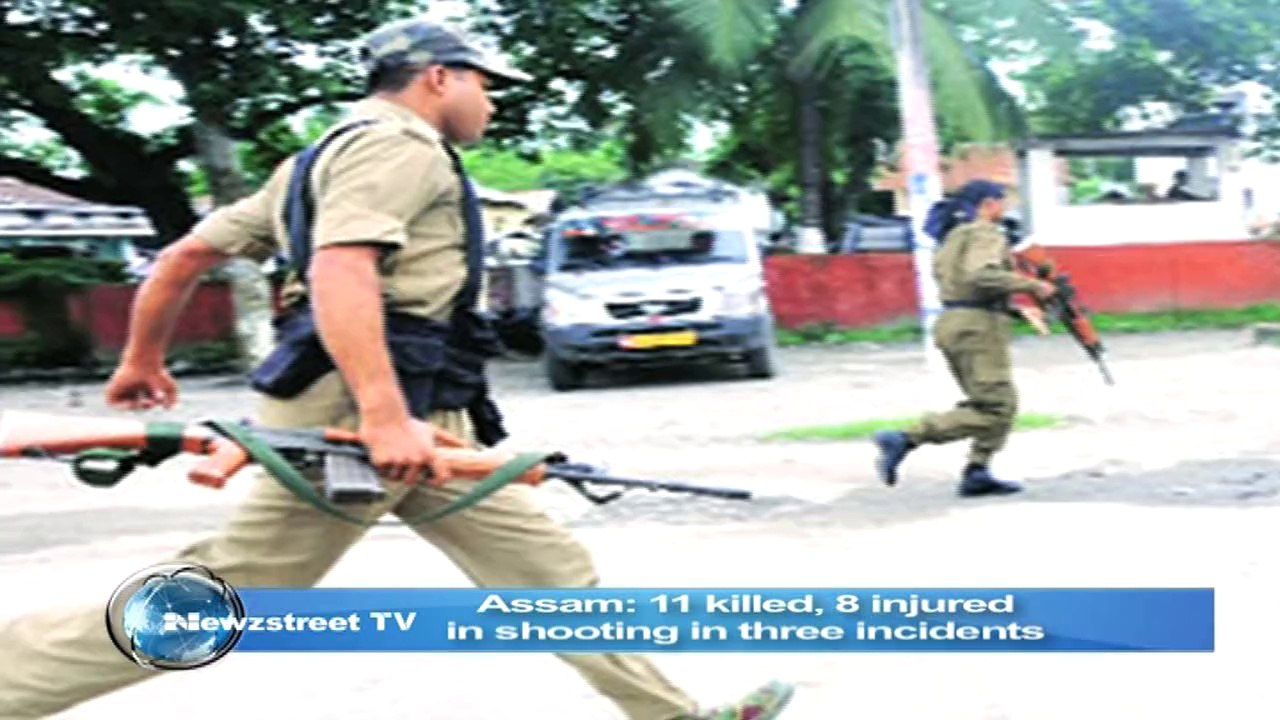 Assam- 11 killed, 8 injured  in shooting in three incidents