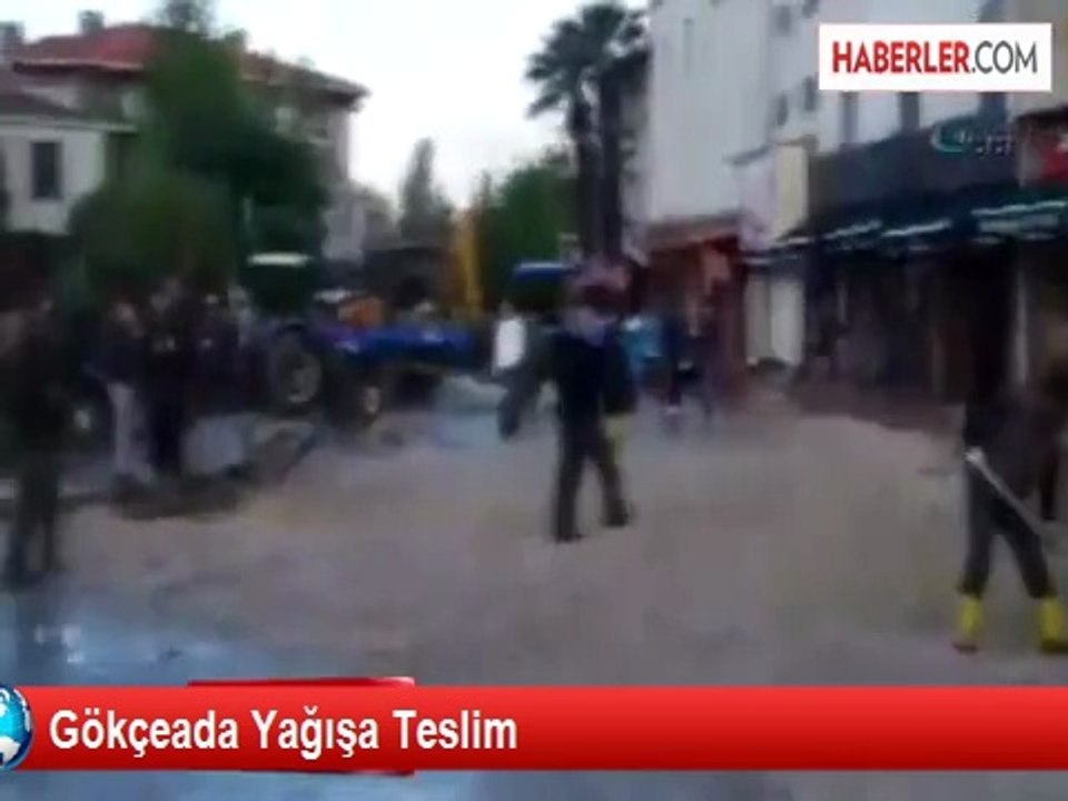 Gökçeada'da Sel Felaketi
