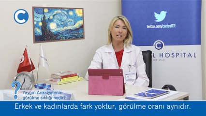 Yaygın anksiyetenin görülme sıklığı nedir ?