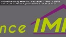 A louer - parking/box - MONTPELLIER (34000) - 1 pièce - 11m²