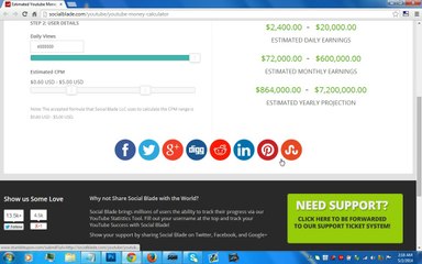 YouTube Money Calculator | Youtube Estimated Earnings Tool | Youtube Stats