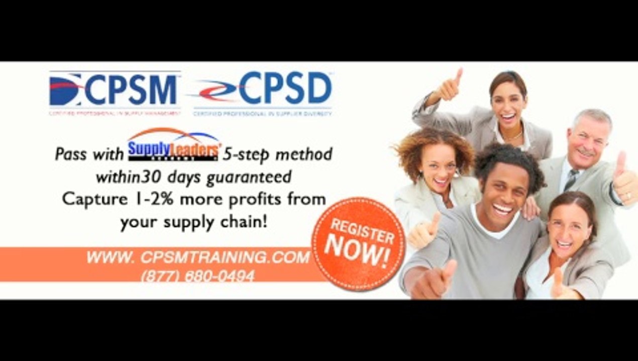 supply chain management cpsm certification Dallas Texas