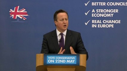 Cameron: Only Tories can deliver EU vote