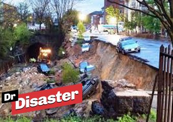 Une rue s'effondre à Baltimore et engloutit dix voitures / Dr Disaster