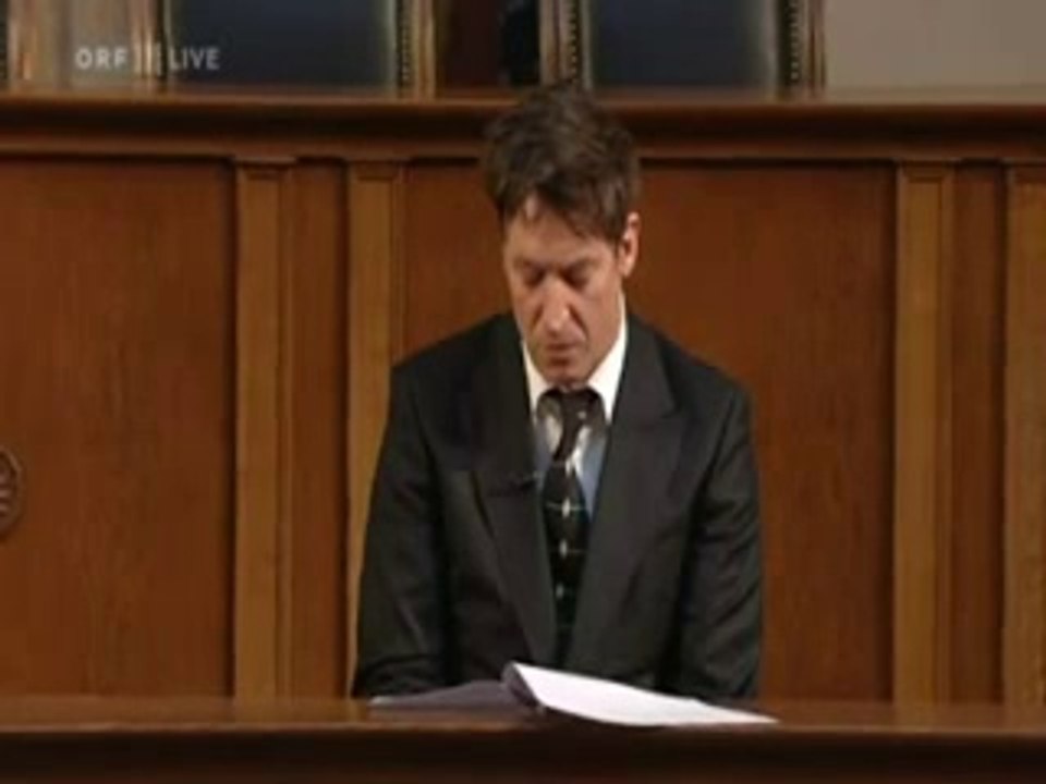 Tobias Moretti : Gedenkveranstellung - Vienne 04/05/12.